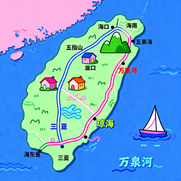 2026冬季海南避寒首选地+旅居攻略(图1) 绘制海南省地图.jpg